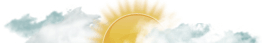 Partly sunny with thundershowers