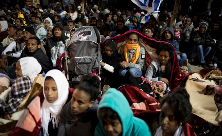 Refugees Sit-In: Tel Aviv